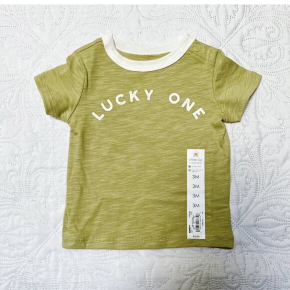NWT Little Co Lucky One Ringer Tee Size 3m - Picture 2 of 4
